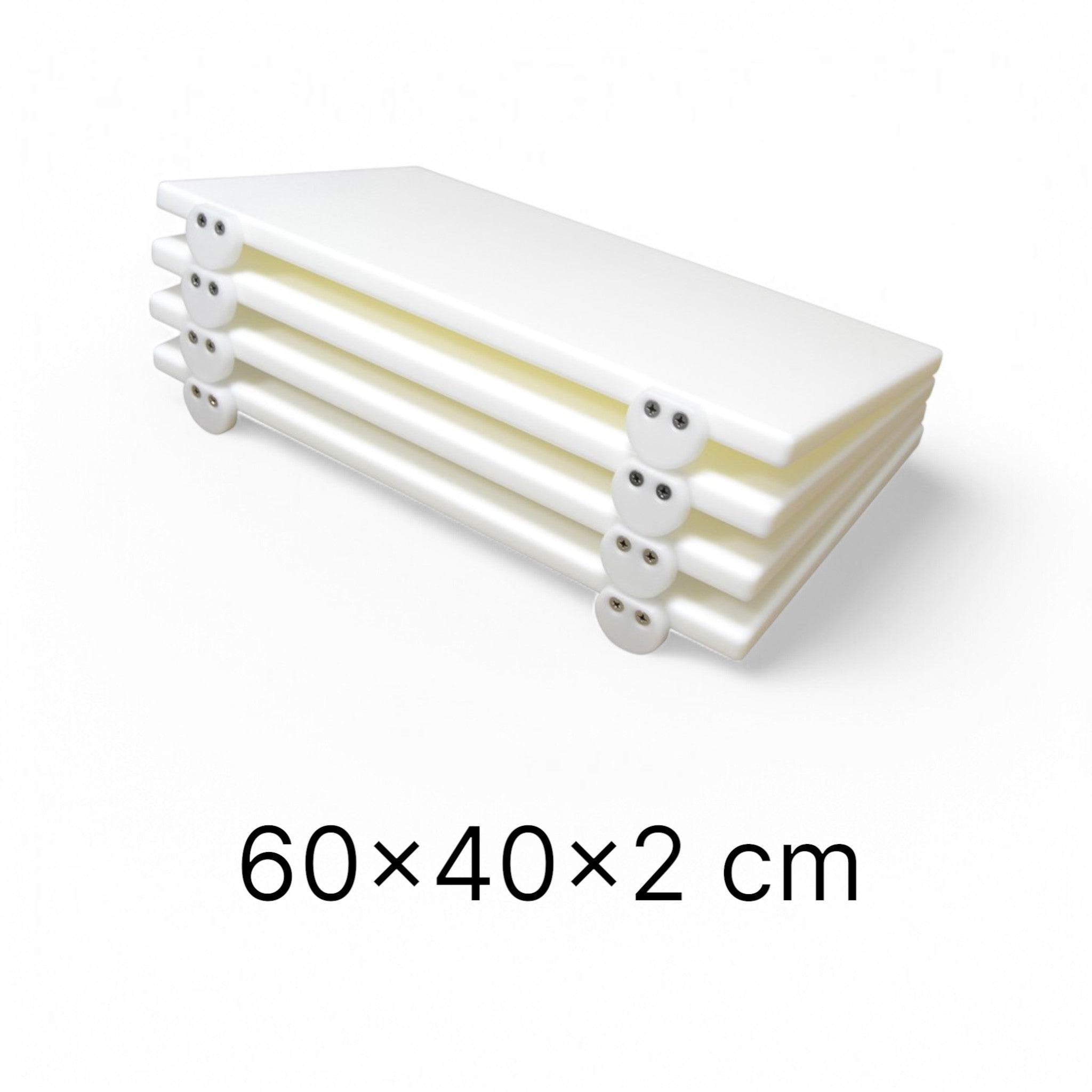 Tagliere in polietilene 60x40x2 cm bianco