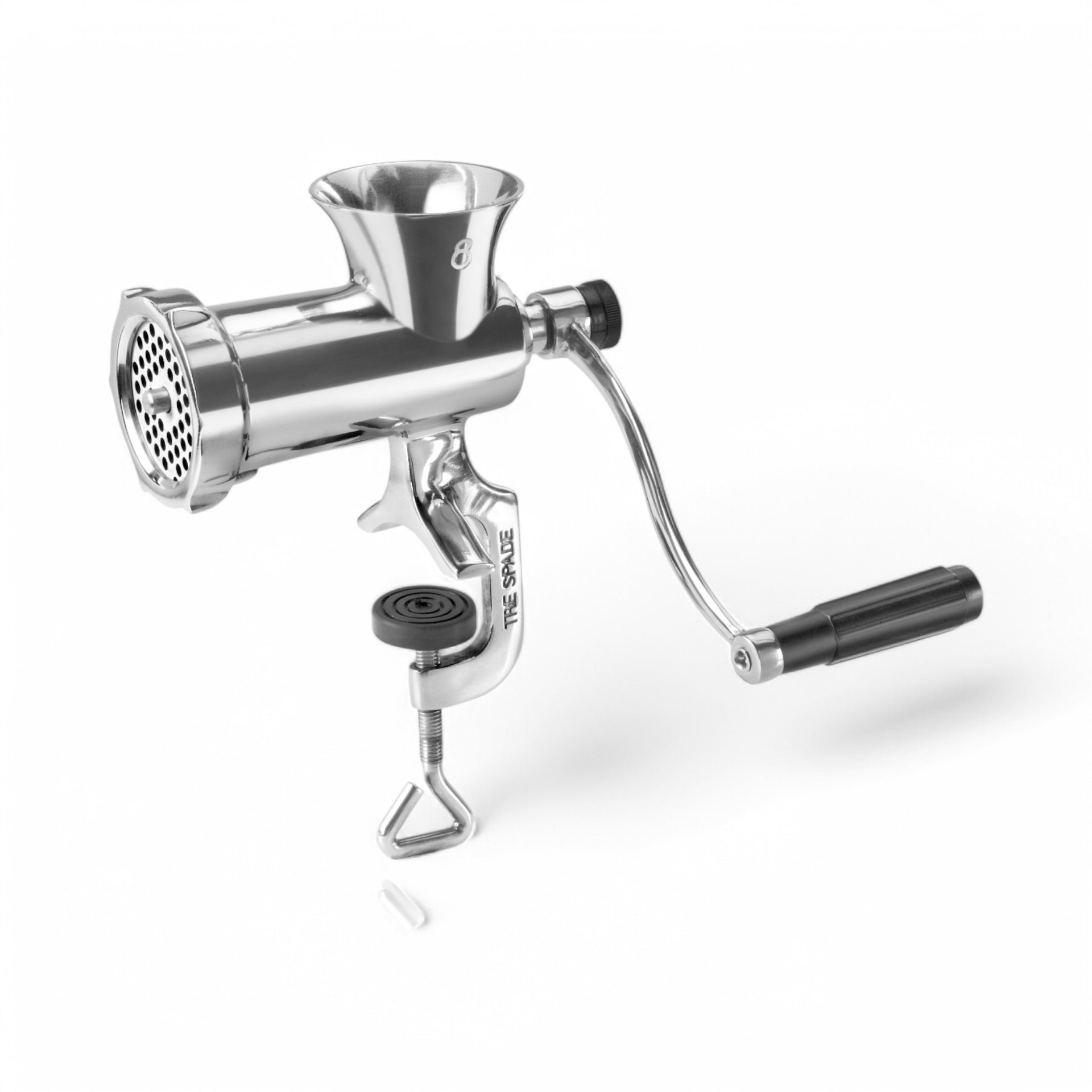 Tritacarne Manuale Gefu, Numero 8, In Alluminio Pressofuso Con Disco Da 4,5 Mm E Morsetto Da Tavolo